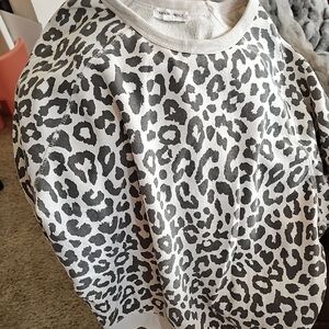 Grayson Threads Black and White Animal Print Sweater